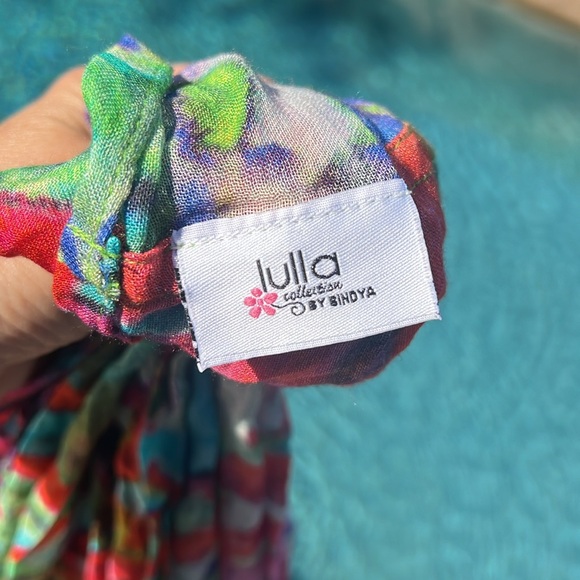 Colorful Women’s Infinity Scarf Pink Red Blue Green Orange Purple Soft - Picture 4 of 8